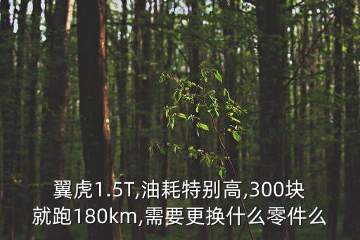翼虎1.5T,油耗特别高,300块就跑180km,需要更换什么零件么