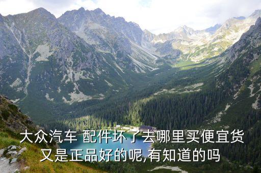 大众汽车 配件坏了去哪里买便宜货又是正品好的呢,有知道的吗