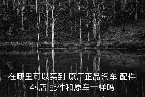 在哪里可以买到 原厂正品汽车 配件4s店 配件和原车一样吗