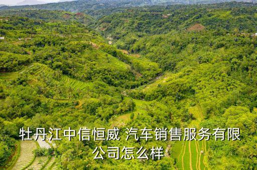  牡丹江中信恒威 汽车销售服务有限公司怎么样