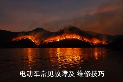  电动车常见故障及 维修技巧