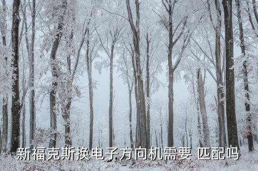 新福克斯换电子方向机需要 匹配吗