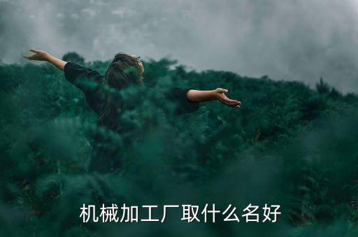  机械加工厂取什么名好