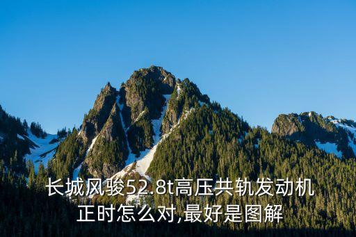  长城风骏52.8t高压共轨发动机 正时怎么对,最好是图解