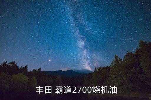  丰田 霸道2700烧机油