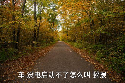 车 没电启动不了怎么叫 救援