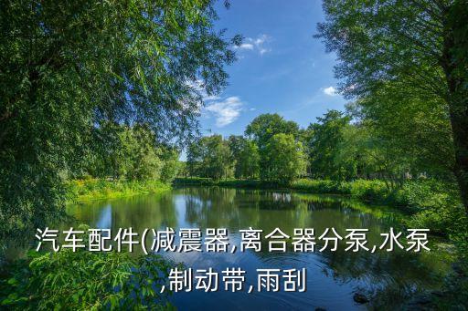 汽车配件(减震器,离合器分泵,水泵,制动带,雨刮