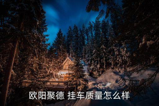 欧阳聚德 挂车质量怎么样