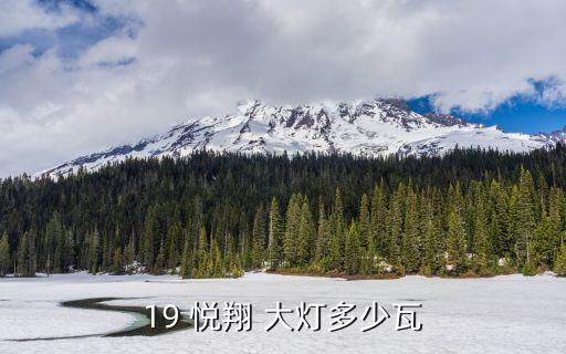 19 悦翔 大灯多少瓦