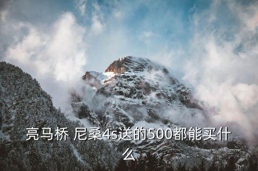 亮马桥 尼桑4s送的500都能买什么