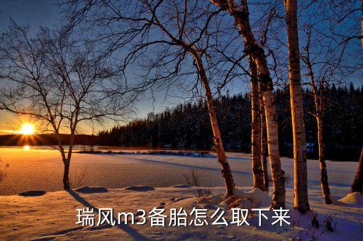  瑞风m3备胎怎么取下来