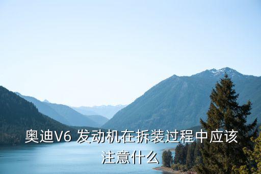  奥迪V6 发动机在拆装过程中应该注意什么