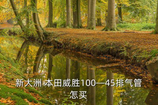 新大洲 本田威胜100—45排气管怎买