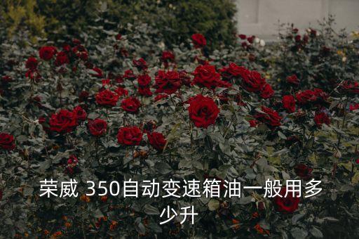  荣威 350自动变速箱油一般用多少升