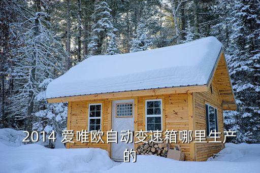 2014 爱唯欧自动变速箱哪里生产的