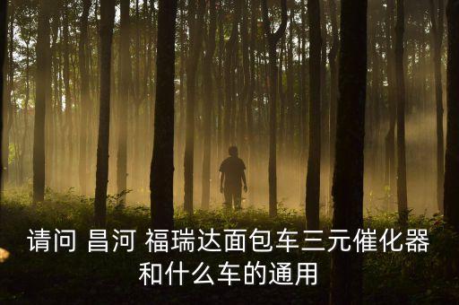 请问 昌河 福瑞达面包车三元催化器和什么车的通用