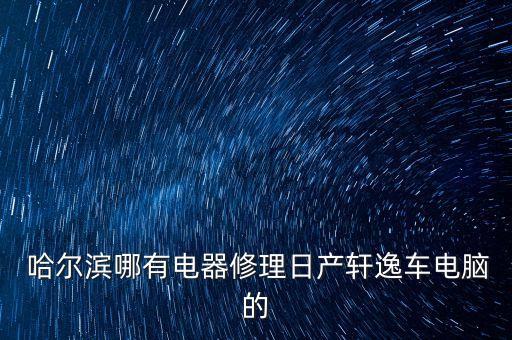  哈尔滨哪有电器修理日产轩逸车电脑的
