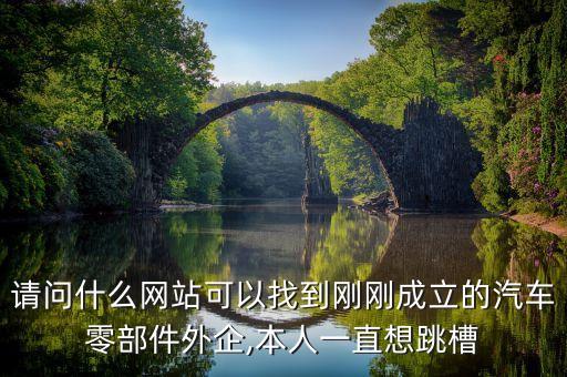 请问什么网站可以找到刚刚成立的汽车零部件外企,本人一直想跳槽