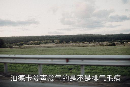  汕德卡瓮声瓮气的是不是排气毛病
