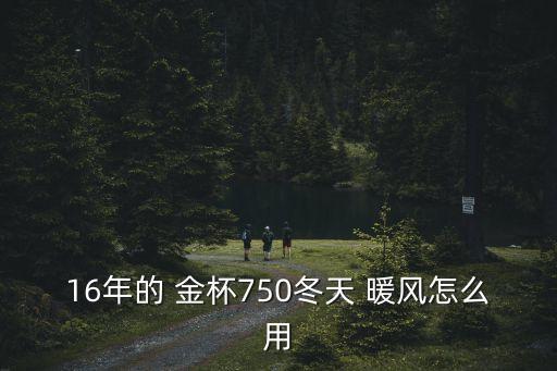 16年的 金杯750冬天 暖风怎么用