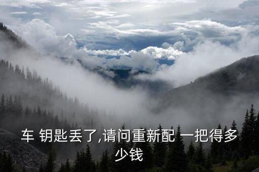 车 钥匙丢了,请问重新配 一把得多少钱