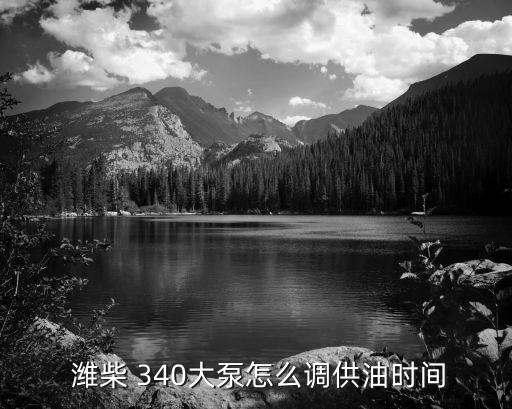  潍柴 340大泵怎么调供油时间