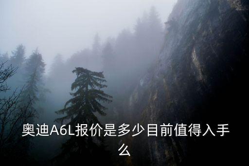  奥迪A6L报价是多少目前值得入手么