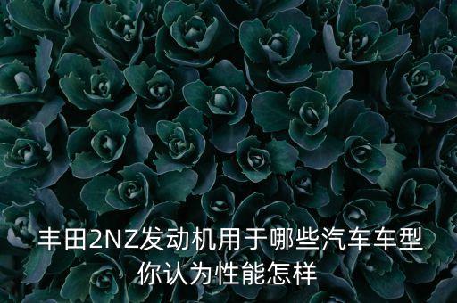  丰田2NZ发动机用于哪些汽车车型你认为性能怎样