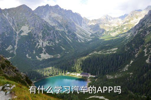 有什么学习汽车的APP吗