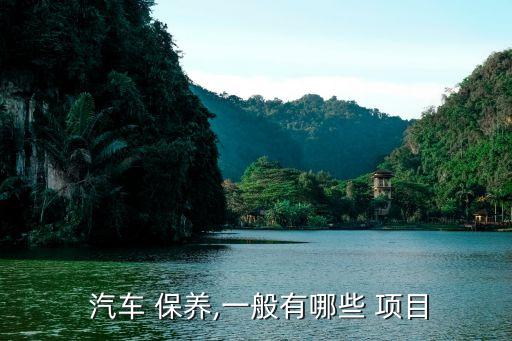  汽车 保养,一般有哪些 项目
