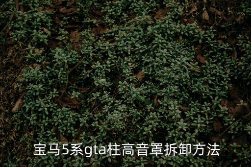  宝马5系gta柱高音罩拆卸方法