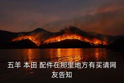 五羊 本田 配件在那里地方有买请网友告知
