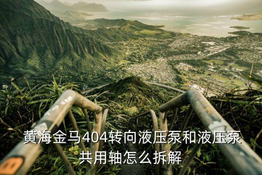  黄海金马404转向液压泵和液压泵共用轴怎么拆解