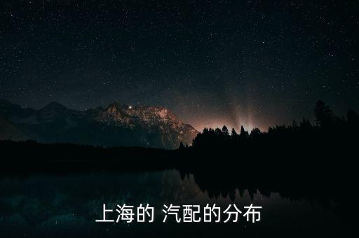 上海的 汽配的分布