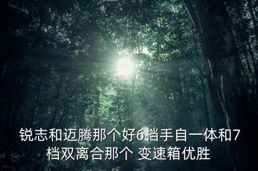 锐志和迈腾那个好6档手自一体和7档双离合那个 变速箱优胜