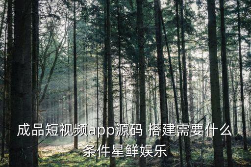 成品短视频app源码 搭建需要什么条件星鲜娱乐