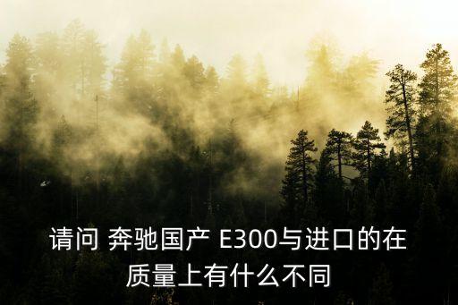 奔驰E300是哪里产的,奔驰e300价格及图片 报价表