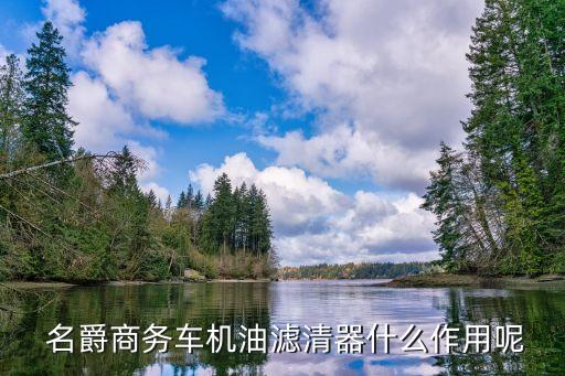  名爵商务车机油滤清器什么作用呢