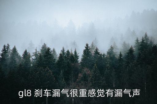  gl8 刹车漏气很重感觉有漏气声