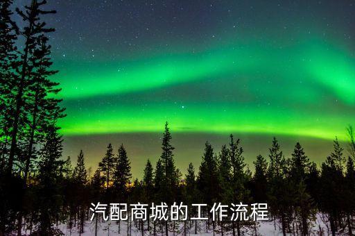  汽配商城的工作流程