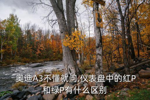  奥迪A3不懂就问,仪表盘中的红P和绿P有什么区别