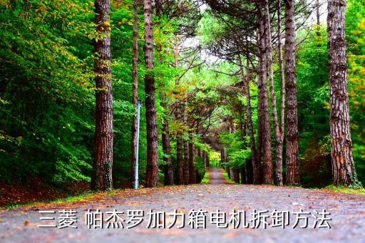  三菱 帕杰罗加力箱电机拆卸方法