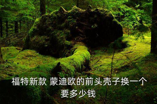  福特新款 蒙迪欧的前头壳子换一个要多少钱