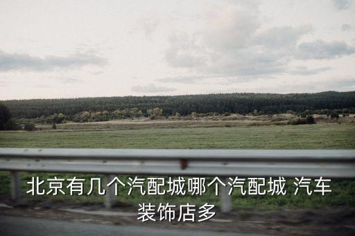 北京哪里卖汽车配件的多一点