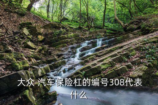  大众 汽车保险杠的编号308代表什么