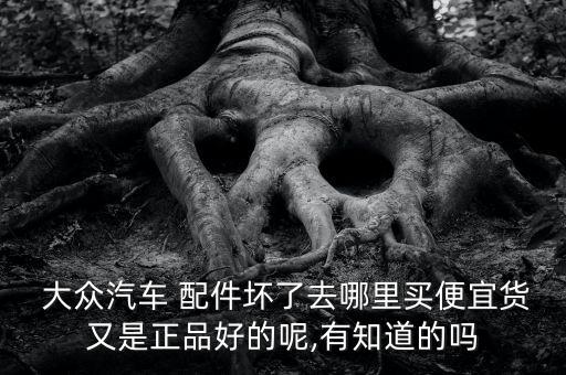  大众汽车 配件坏了去哪里买便宜货又是正品好的呢,有知道的吗