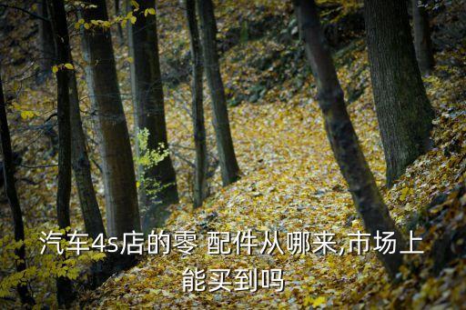 汽车4s店的零 配件从哪来,市场上能买到吗