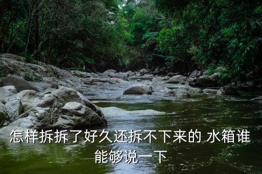 钻石牌水箱型号s5003盖怎么拆