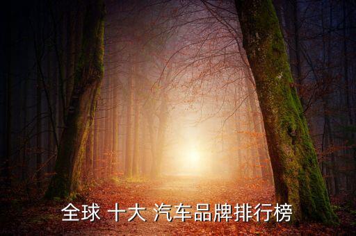 全球 十大 汽车品牌排行榜