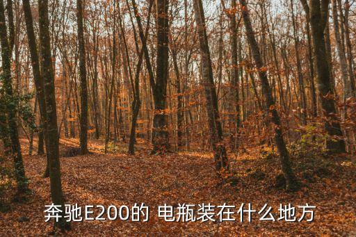  奔驰E200的 电瓶装在什么地方